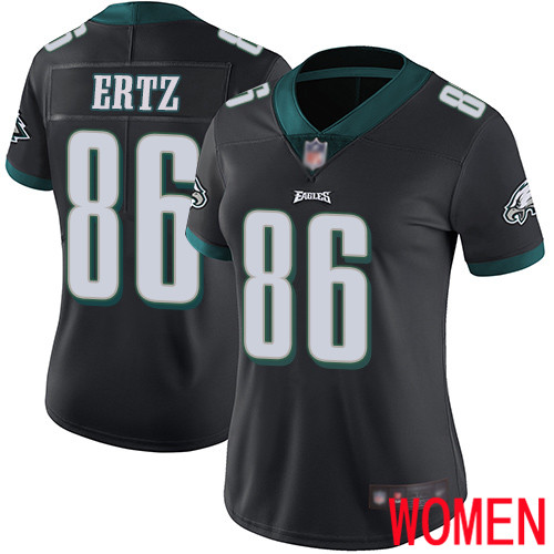 Women Philadelphia Eagles #86 Zach Ertz Black Alternate Vapor Untouchable NFL Jersey Limited Player Football->nfl t-shirts->Sports Accessory